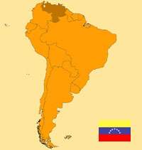 Guide pour la globalisation - Carte pour la localisation du Pays - Venezuela