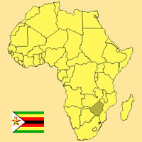 Guide pour la globalisation - Carte pour la localisation du Pays - Zimbabwe